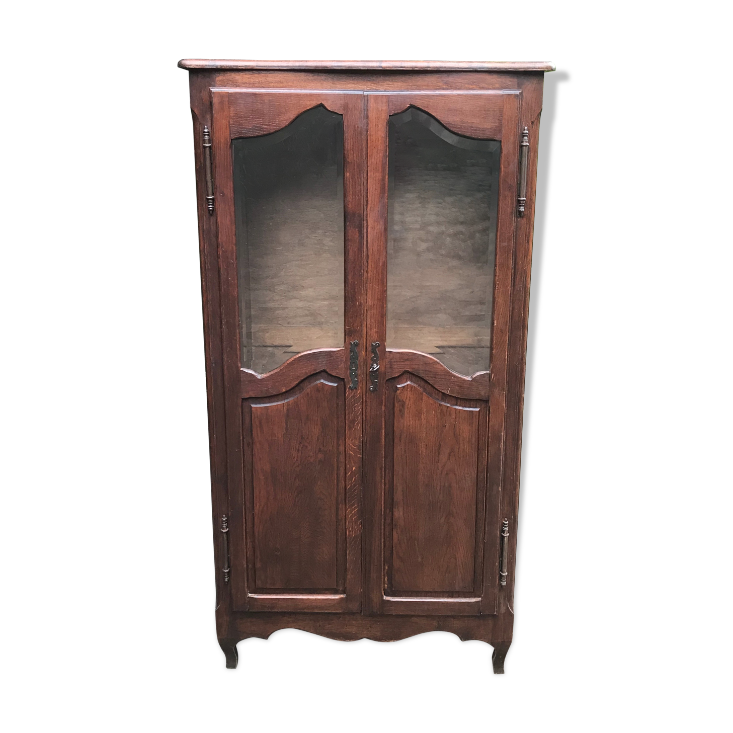 Old semi-glazed wardrobe