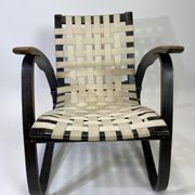 Fauteuil noir vintage par Jan Vaněk