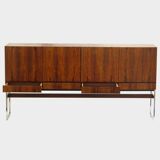 Buffet vintage design moderne du milieu du siècle en palissandre, années 1960.