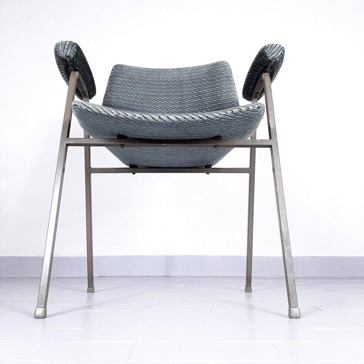 Mid-century plywood and textile office chair by Niko Kralj for Stol Kamnik, 1970s.