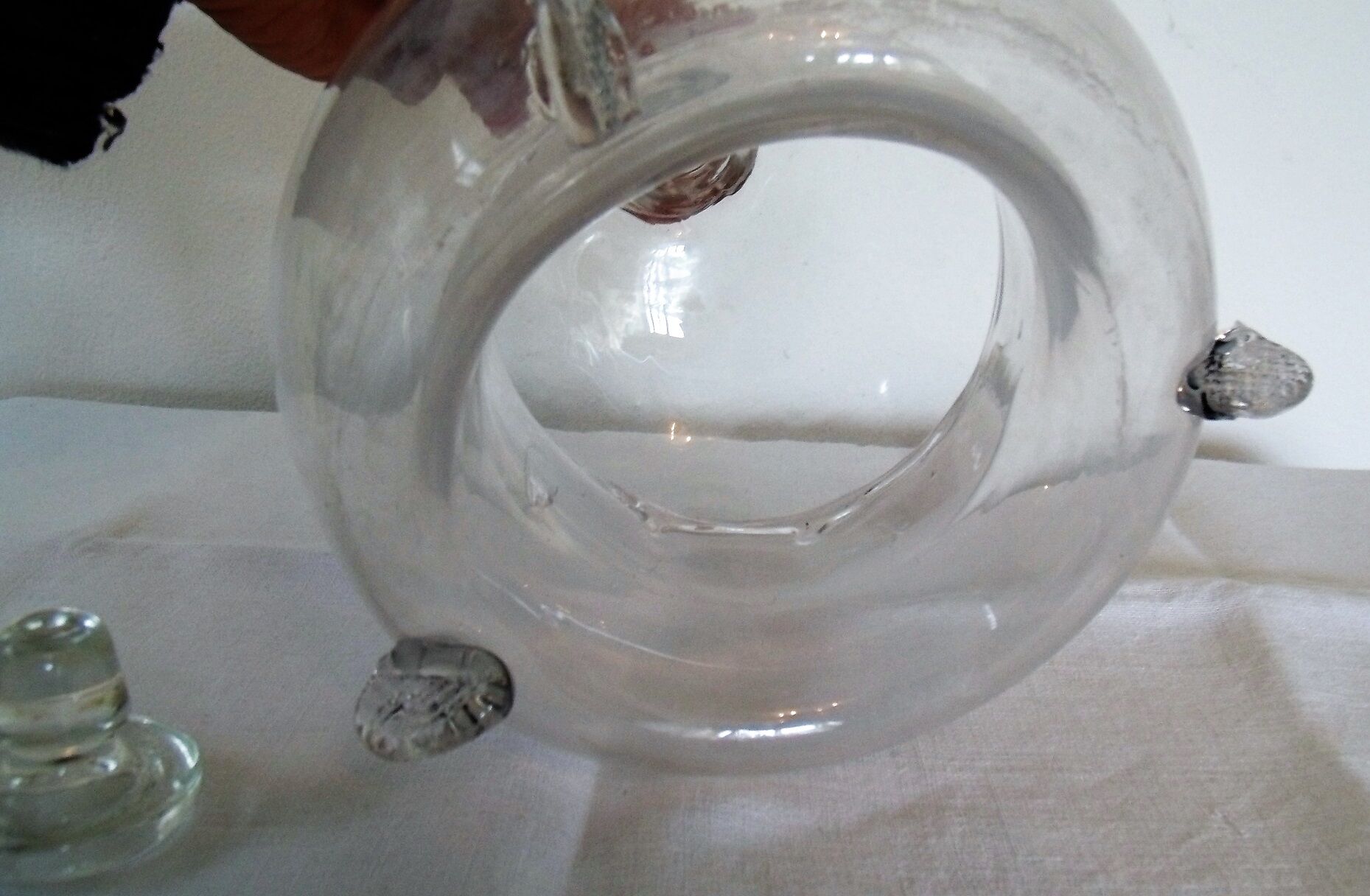 Former blown glass trap jar