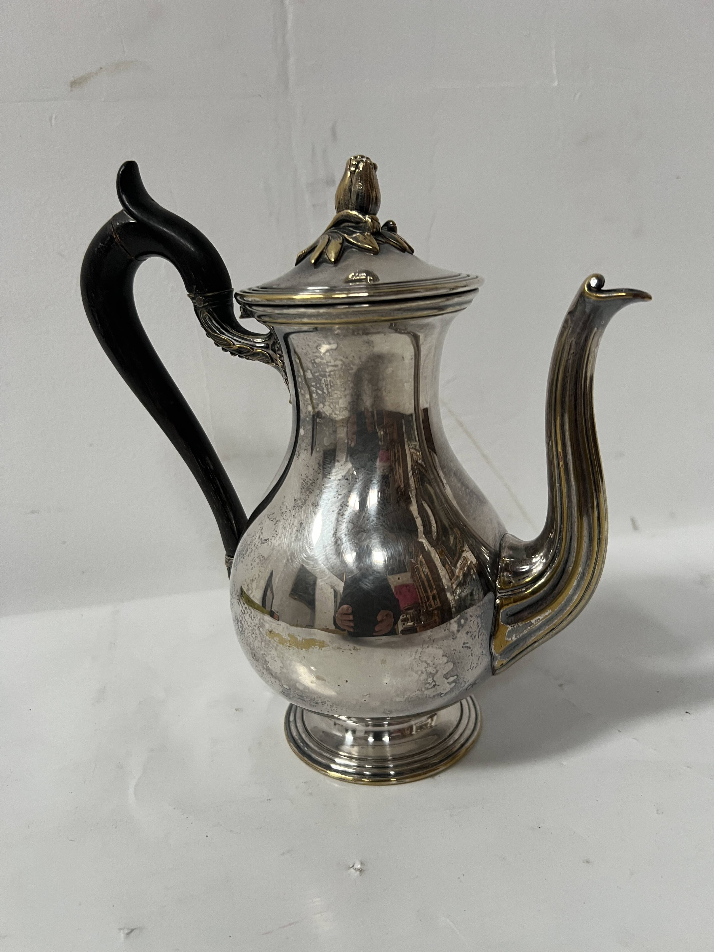 Silver-plated metal verseuse from the Christofle house, 20th century.