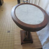 Oval pedestal table