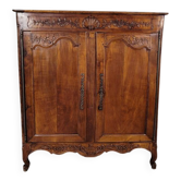 Small low cabinet in cherry wood from the 19th century