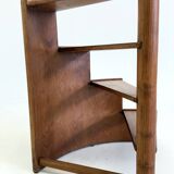 Vintage teak mid century library stairs