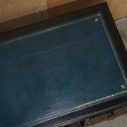 Bureau Chinois Chinoiserie 19ème Siècle Cuir Napoléonien