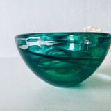 Kosta Boba green glass candle holder