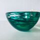 Kosta Boba green glass candle holder