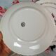 6 plates flowers and golden contour, Moulin des Loups