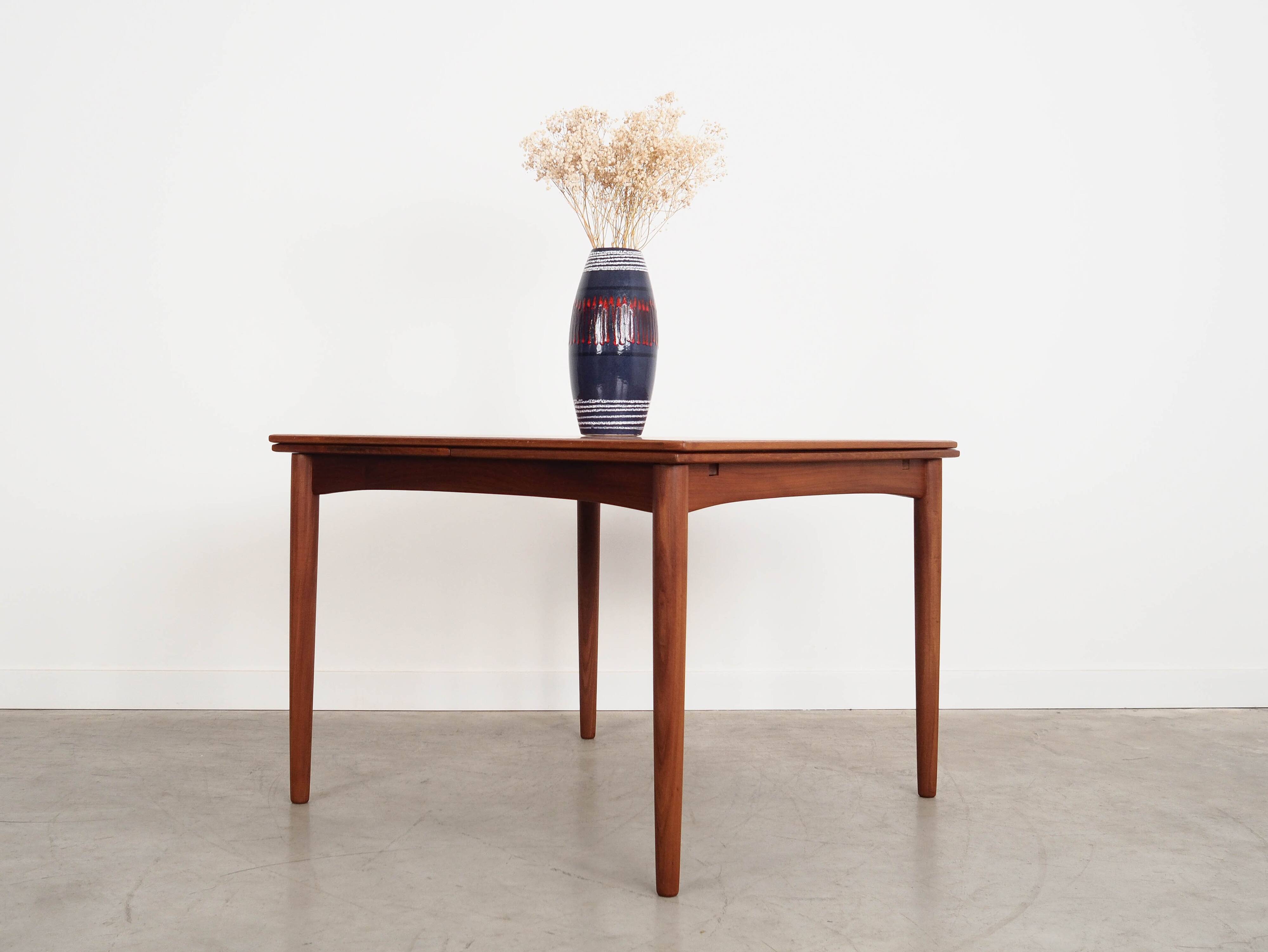 Teak table, Danish design, 1970s, production: Denmark
