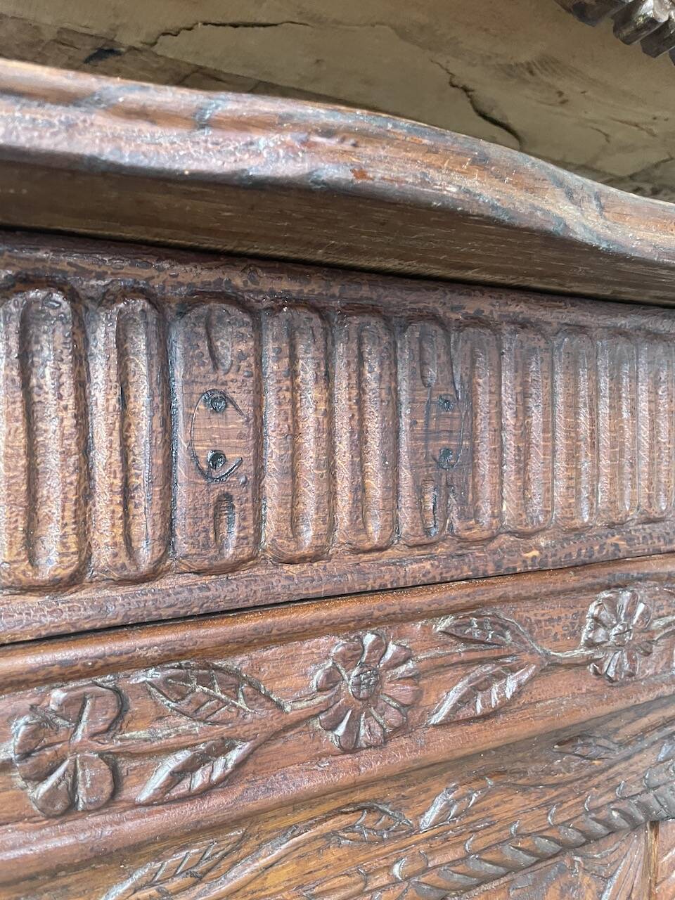 Auvergne brutalist folk art furniture 1890