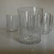 Set of 5 Baccarat modernist Ecailles water goblets