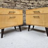 Pair of vintage 1960's bedside tables