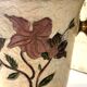Rare French Art Nouveau Cloisonne Brass Champagne Cooler with Orchid E