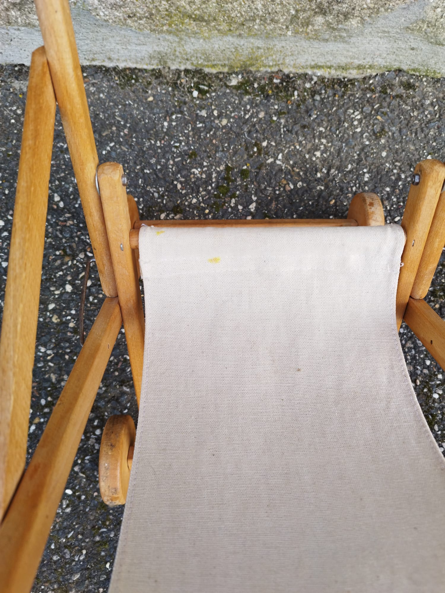 Vintage wooden doll stroller