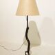 Wrought iron floor lamp attributed to Léopold Gest.