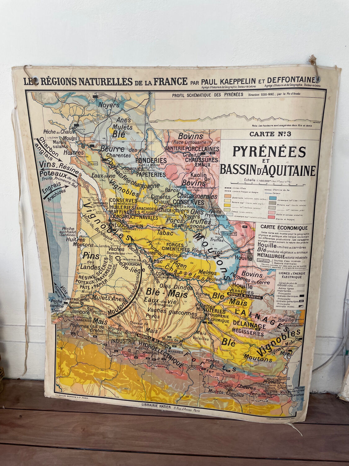 Map Pyrenees Aquitaine Basin