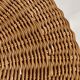 Vintage dutch rattan round stool 1980