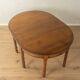 Victorian dining table, around 1840, solid oak, extendable