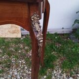 Bedside table in old Louis XVI style marquetry