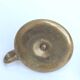 Golden brass candle holder