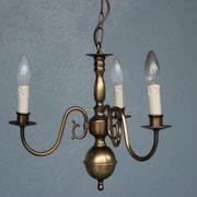 Lustre hollandais en bronze 3 branches