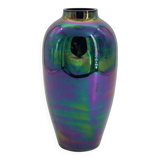 Vase vintage en céramique mercurisé