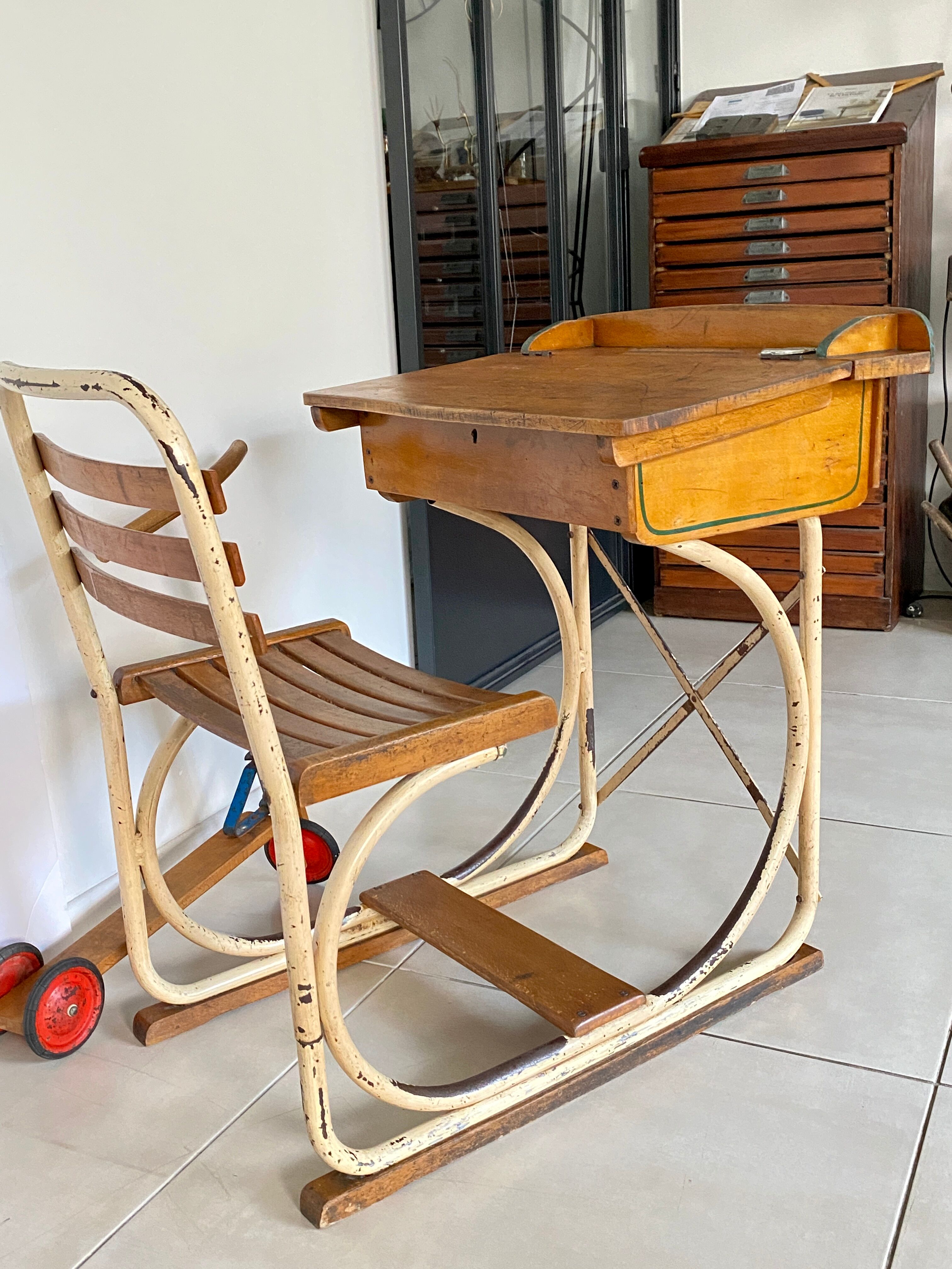 Vintage school desk