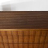 Commode Avalon du milieu du siècle en teck. Style vintage moderne et rétro.