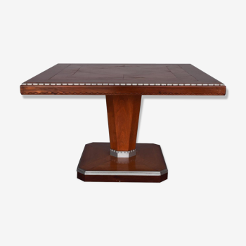 Square Deco 1930 rosewood side table