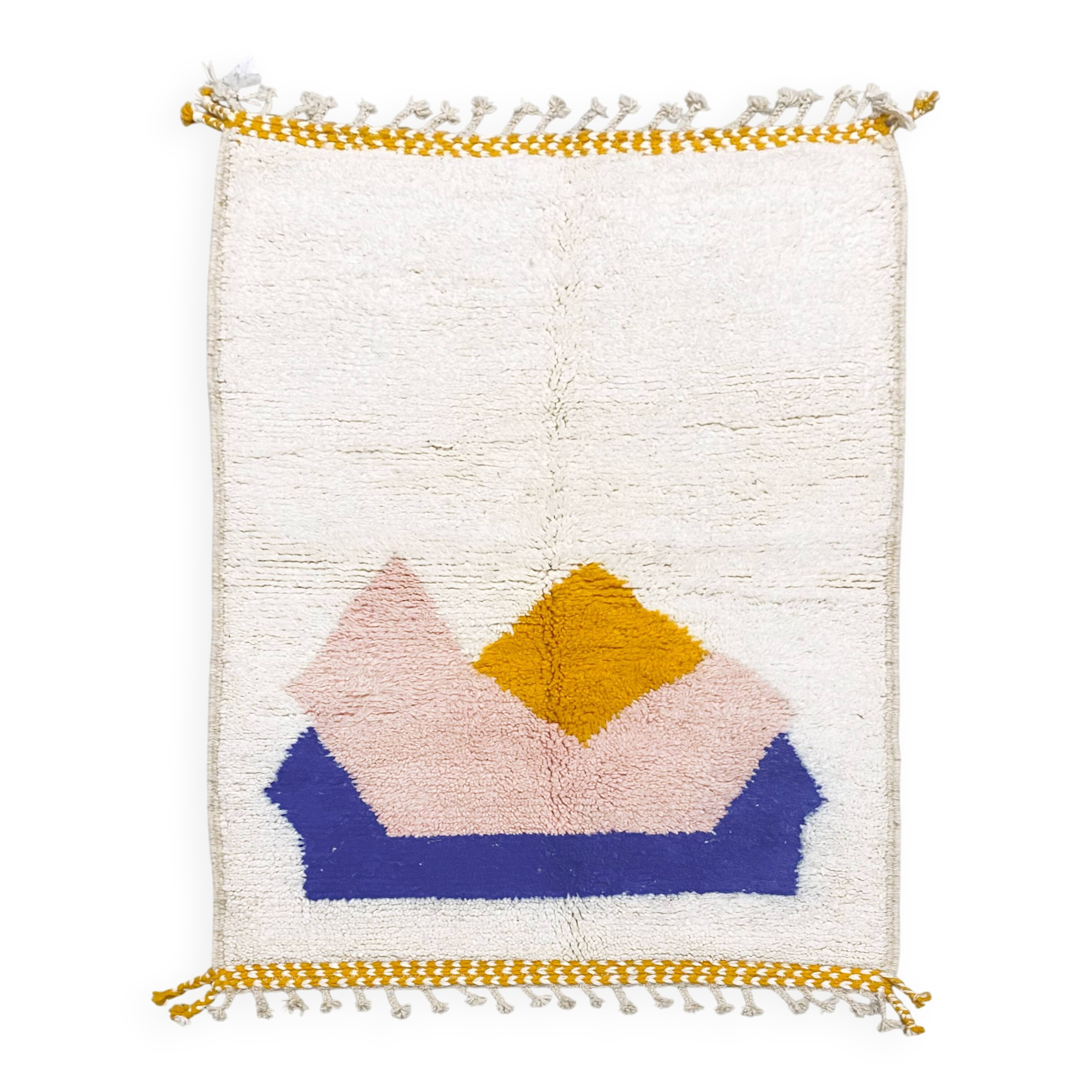 Berber Beni Ouarain rug with colorful patterns, 1.60x1m