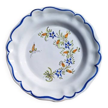 Assiette en faïence Martres Tolosane