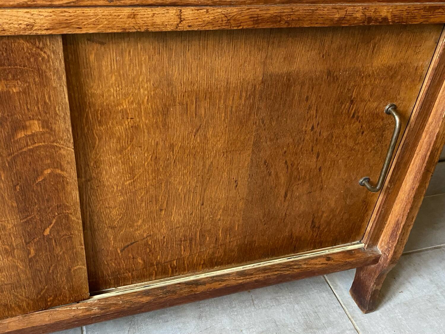 Small vintage wooden storage unit