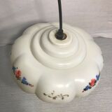 Hanging ancient bakelite white drawing flowers kitchen years 70 vintage