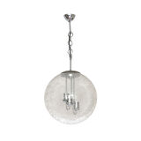 Hanging lamp glass globe by doria, 1970s