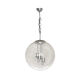 Hanging lamp glass globe by doria, 1970s