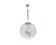 Hanging lamp glass globe by doria, 1970s