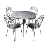 Wrought iron garden set