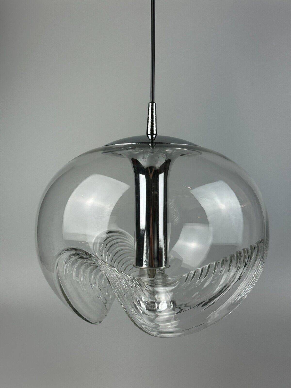 60s 70s ceiling lamp hanging lamp Peill & Putzler "Wave" Koch & Lowy Design