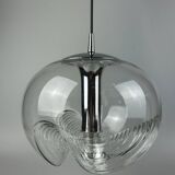 60s 70s ceiling lamp hanging lamp Peill & Putzler "Wave" Koch & Lowy Design