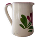 Pichet ivoire décor floral à