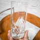 Duo of Crystal Long Drink Glasses
