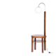 Art Deco Floor Lamp in Beech and Walnut, 1930s