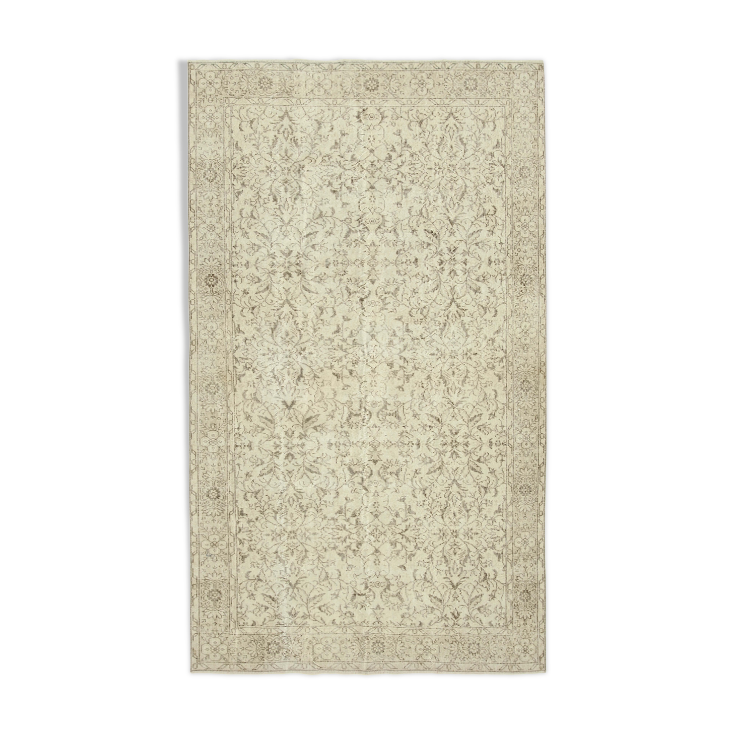 Handmade Decorative Oriental Beige Rug 166 cm x 282 cm
