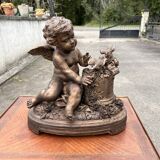 Meyer – Antique terracotta sculpture – Winged putto