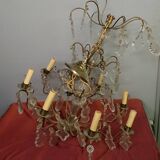 Old chandelier has the French with 8 branches