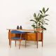 Bureau de direction danois en teck attribué à Kai Kristiansen, années 1960