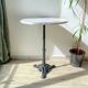 Authentic Parisian Bistro Table - Marble and Cast Iron, 1920s Style