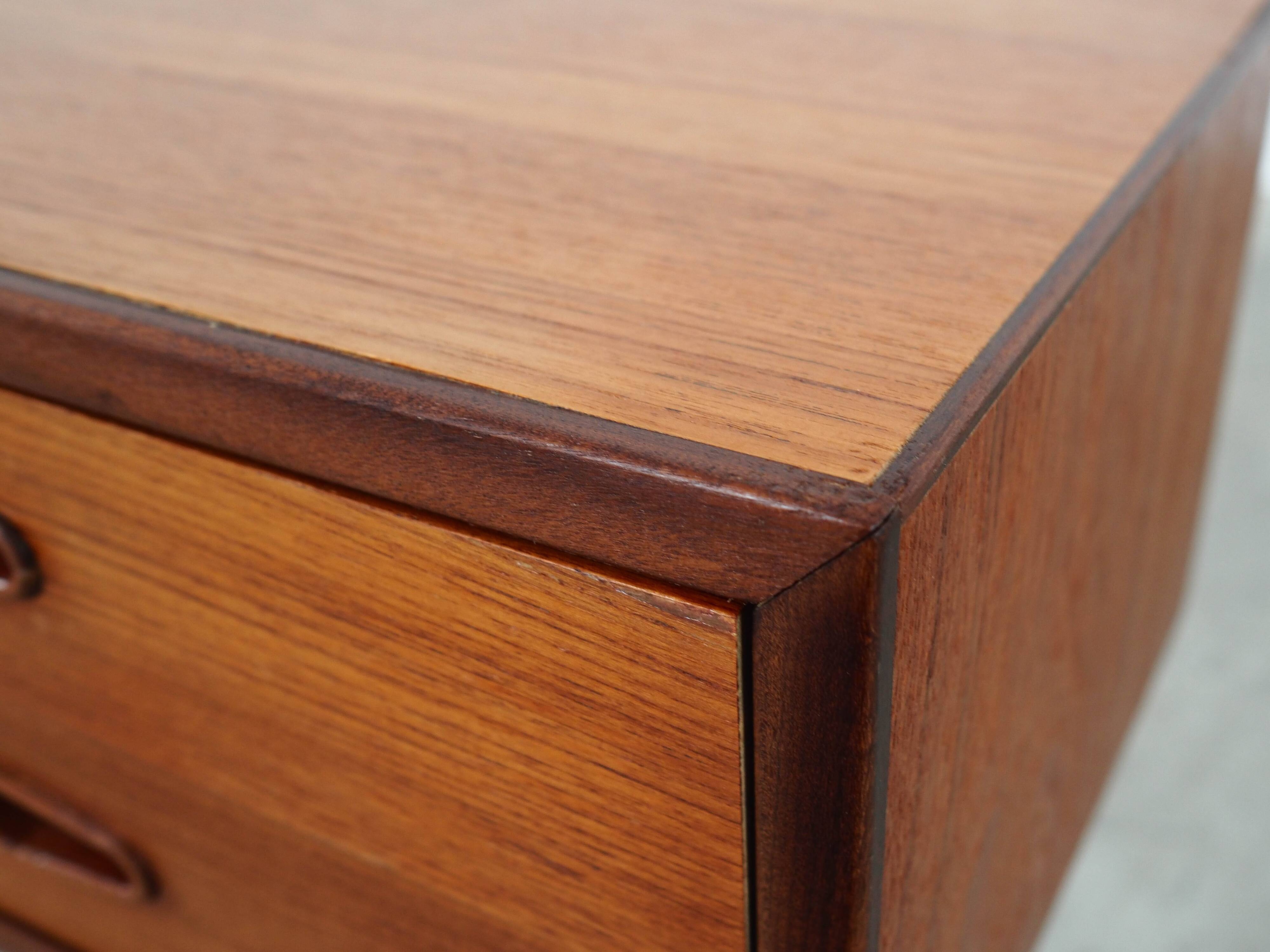 Teak bedside table, Danish design, 1970s, made in Denmark