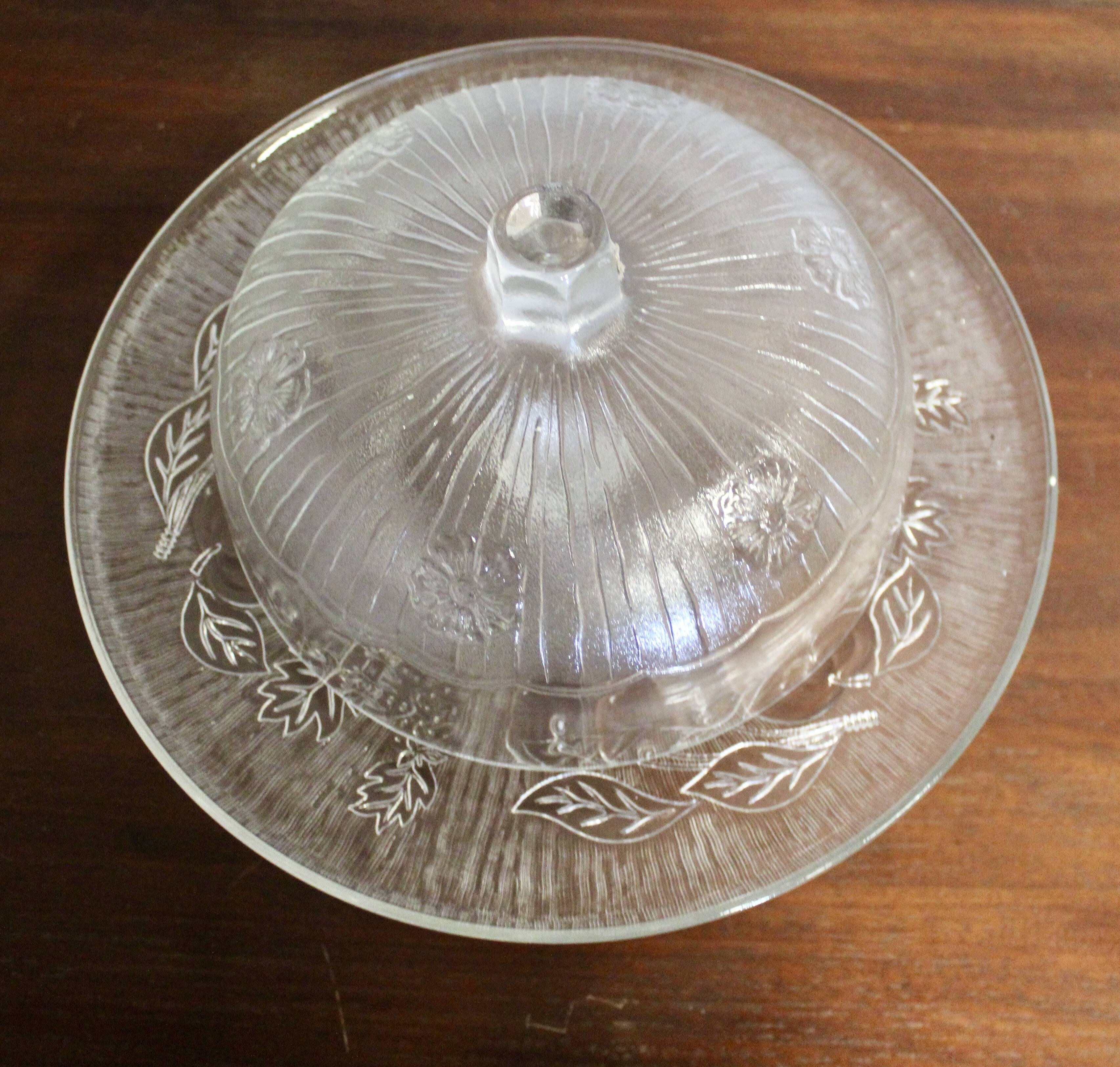 Vintage cake stand with dome